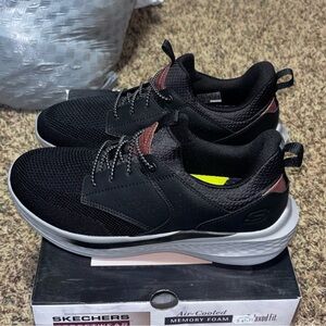 Men's Skechers Relaxed Fit Slade - Breyer Sneaker 210892-BLK Black Size 7 New